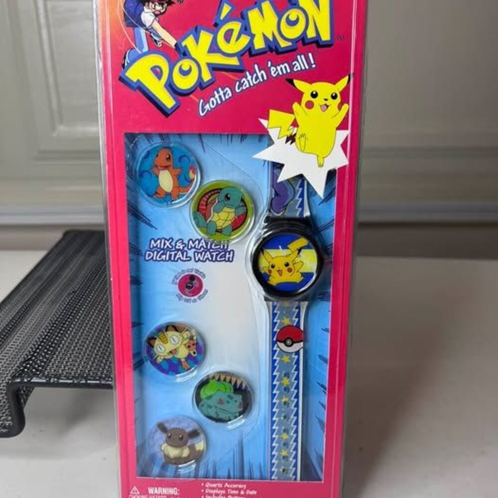 Vintage Pokémon Mix & Match Digital Watch by Innovative Time Corporation Rare!